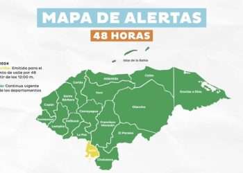Tegucigalpa. La Secretaría de Gestión de Riesgos y Contingencias Nacionales (COPECO) este sábado elevo  Alerta Amarilla para el departamento de Valle debido a las crecidas del río Goascorán, que han dejado incomunicadas e inundadas varias comunidades, especialmente en el sector de Los Amates.